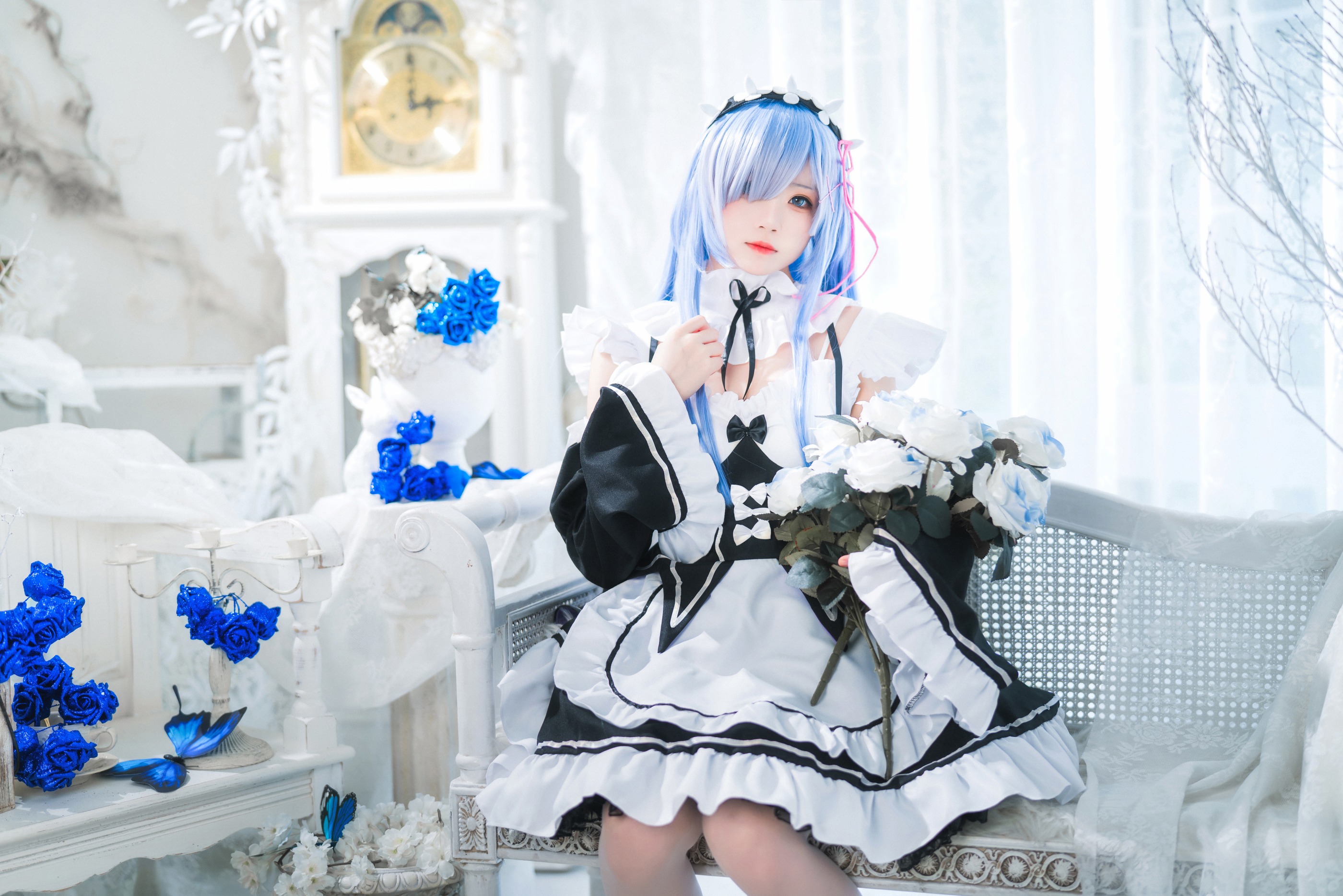 图片[1]-桜桃喵 – NO.134 长发蕾姆02 [44P]-XikXak
